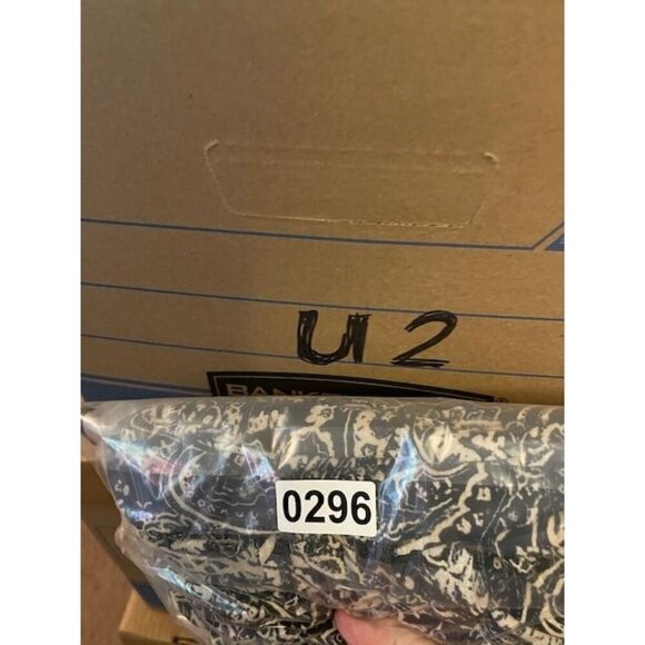 Yvos Black & White Paisley Long Sleeve Blouse WOMEN LARGE 100% Polyester - Picture 13 of 13